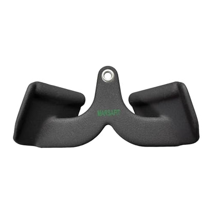 MARSAFIT Home Gym Fitness Rowing T-bar V-bar Pulley Cable Machine Attachment, Bicep Curl Tricep LAT pulldown Bar Back Strength Training Handle Grips LAT Pull Down Bar for Seat Row Workout - style: BTBAR 1902