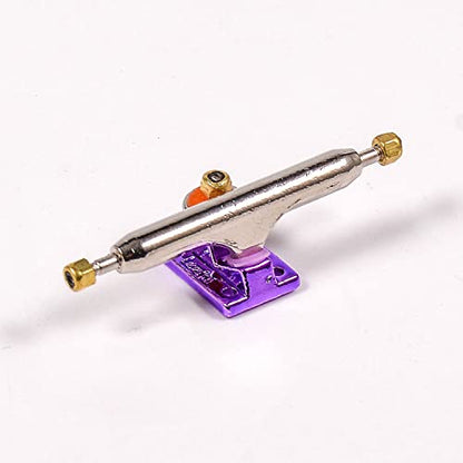 Fingerboard Trucks with Upgraded Urethane Bushings and Pivot Cup,34mm 32mm Width,Normal Kingpin (Purple, 34mm) - color: Purple, size: 34mm