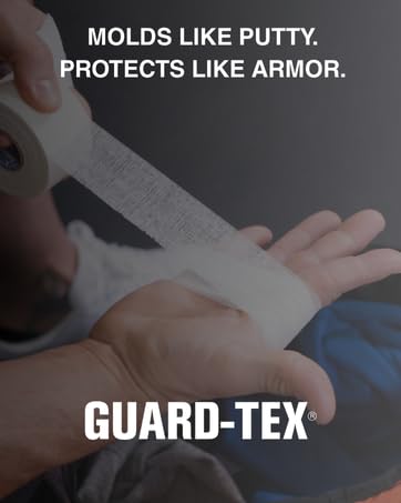 Guard-Tex® Beige Athletic Finger Tape - Self-Adhesive Natural Cotton Air-Mesh™ No Residue - 3/4 Inch - 3 Rolls, 90 Ft (270 Ft Total) - USA Made - color: Sandstone Beige, size: 3 rolls, 3/4"