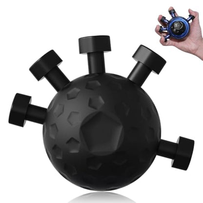 Finger Grip Strengthener, 2025 Hand Grip Strengthener Finger Exerciser, Finger Exerciser Gripper Tool, Finger Exercisers Gripper, Adjustable Hand Grip Strengtheners - color: 1pcs - Black
