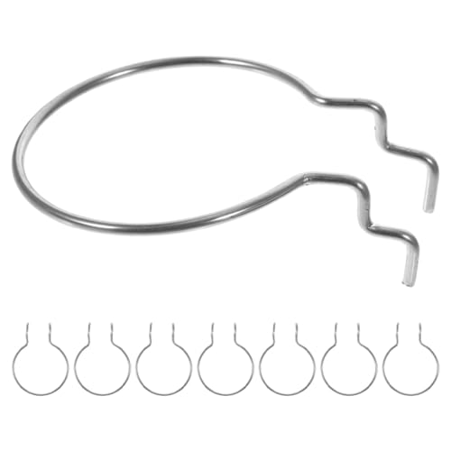 8pcs Heavy Duty Metal Pegboard Wall Hooks for Garage Tool Storage, Industrial Hardware Hanging Board Accessories, Silver Peg Board Holders for Organizer