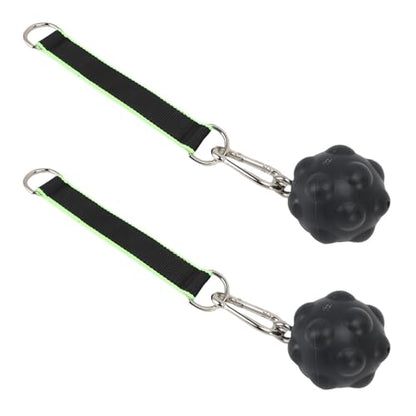 RiToEasysports Pull Up Ball Grips, TPE Climbing Training Balls with Stainless Steel for Strength Trainer, Kettlebell Barbell Home Gym Workout - color: Grey