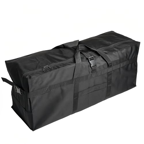 Arxus Large Duffel Bag, Waterproof Carry on Weekend Overnight Storage Bag over Luggage for Airline, Travel, Camping, Moving - color: 180L-Black