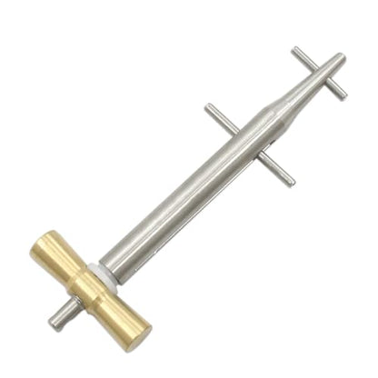 Heavy - Duty 5-1/4" Stainless Steel and Aluminum Bronze T - Bar Nut Tool,Fit for 1/4 Model Setup - size: 1/4