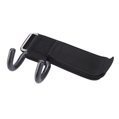 Keenso Weight Lifting Hook, 330lbs Load Bearing Fitness Wrist Strap, Adjustable Hand Grip Support for Deadlift Pull Up, with Rubber Dipped Metal Hook