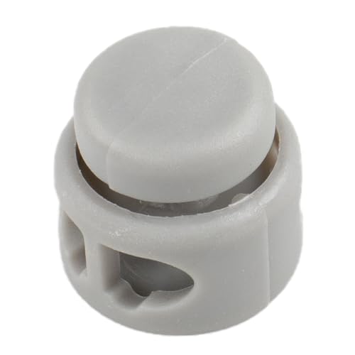 Paracord Planet Double Barrel Cord Lock Draw String Toggle Stopper – Choose from 5, 10, and 20 Pack Sizes - color: Gray, size: 5 Pack