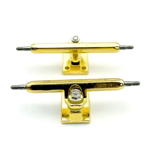 36mm Fingerboard Trucks with Hanger and Base for Finger Skateboard(Gold) - color: Gold