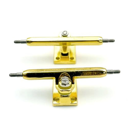 36mm Fingerboard Trucks with Hanger and Base for Finger Skateboard(Gold) - color: Gold