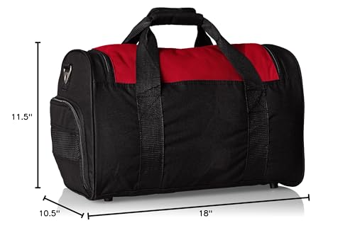 Everest unisex-adult Gym Bag With Wet Pocket ,Red, One Size - color: Red