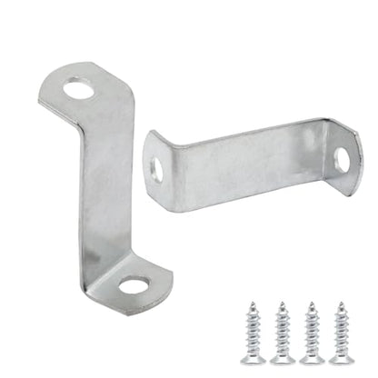 Offset Clips for Picture Framing, Z-Shape Canvas Mounting Clips with Mounting Hole, with Screws (20pcs, 32mm) - size: 32mm