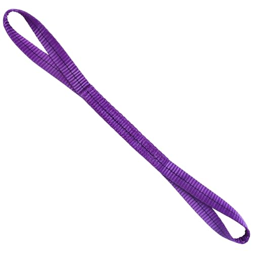 Lift Sling Straps,1" x 3.3' 2-Ply Heavy Duty Flat Eye Lift Slings | Polyester Lifting Strap Tree Saver Recovery Strap Web Sling Rigging Moving Tow Hoist Gear Straps Kit 3200 lb 2600 lb 6400 lb - color: Purple, size: 1" x 3.3'