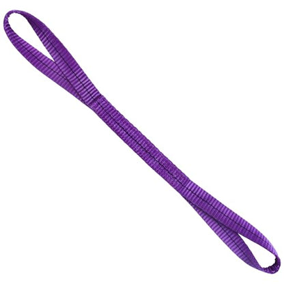 Lift Sling Straps,1" x 3.3' 2-Ply Heavy Duty Flat Eye Lift Slings | Polyester Lifting Strap Tree Saver Recovery Strap Web Sling Rigging Moving Tow Hoist Gear Straps Kit 3200 lb 2600 lb 6400 lb - color: Purple, size: 1" x 3.3'