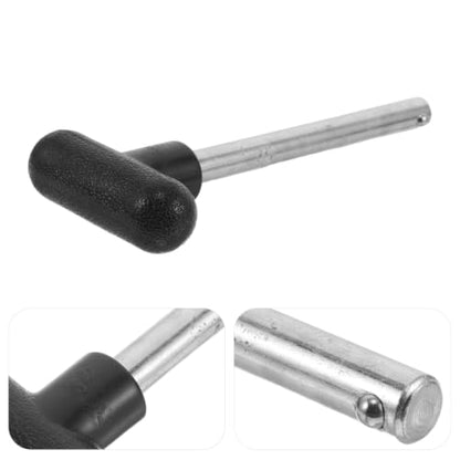 Weight Stack Pins Chromium-Plated Steel with T-Shaped Handle and 2pcs Heavy Duty 3/8" Diameter 4" Locking Space, Compact High Strength Pins for Weight for Home Gym Equipment
