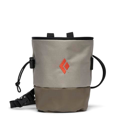 BLACK DIAMOND Mojo Zip Rock Climbing Chalk Bag, Adjustable Belt, Zip Pocket - color: Moonstone, size: Medium-Large
