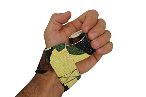 Gripad Heavy Duty Lifting Straps in Carry Pouch - Wrist Strap Set for Weight Lifting, Cross Training & Power Lifting - Strong Neoprene Gym Workout Deadlift Enhanced Grip and Stability - color: forest camo