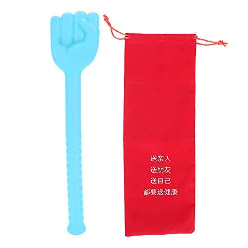 Fist Hammer Silicone Meridians Flexible Slip Handle Pat Tool for Comprehensive Relaxation Orange Color (Blue) - color: Blue