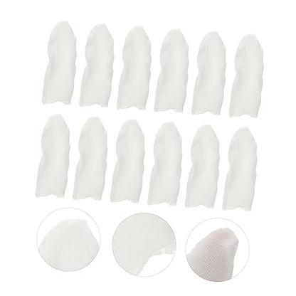 Finger Picking Prevention 200pcs Cotton Finger Caps Fabric Protective Cover