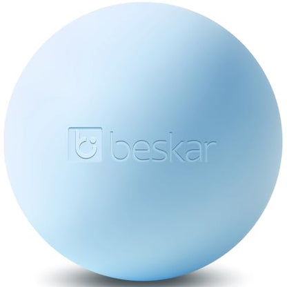 Massage Lacrosse Balls for Myofascial Release, Trigger Point Therapy | Foot Massage Ball to Relieve Plantar Fasciitis, Muscle Soreness - color: Blue