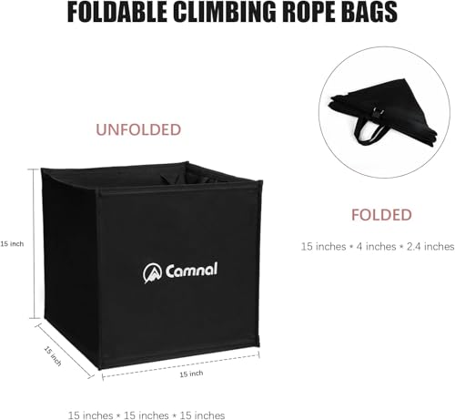 Climbing Rope Bags Foldable Bags for Rope and Tools Practical Tree Climbing Arborist Throw Line Cube Storage Bag Suit for Outdoor Climbing Tools and Accessories