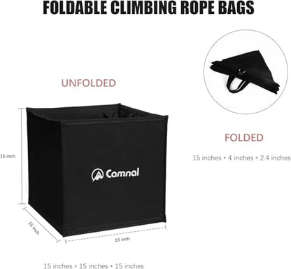 Climbing Rope Bags Foldable Bags for Rope and Tools Practical Tree Climbing Arborist Throw Line Cube Storage Bag Suit for Outdoor Climbing Tools and Accessories