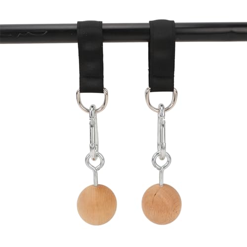 Tissting Pull Up Ball Grip, Wooden Nonslip Training Tool for Strength Enhancement - Versatile Home Gym Equipment for Arm and Hand Strengthening, Compact and Portable for Indoor and Outdoor Use