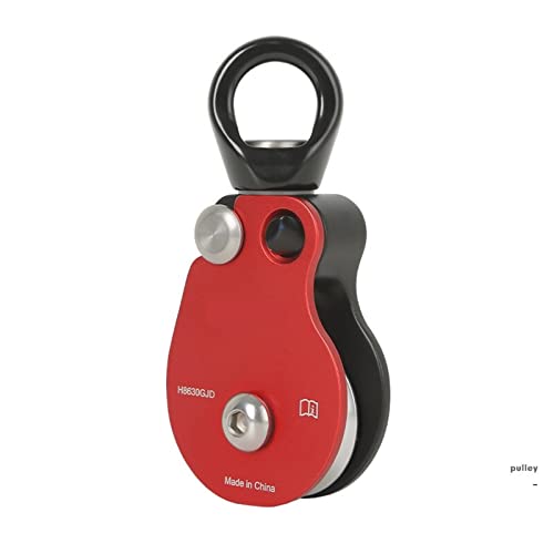 INLIMA Pulley Universal Rock Climbing Wheel Built-in Steel Ball Bearing Hanging Pulley Rotating Ring Side Plate Prevent Rope from Breaking