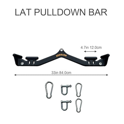 Multi-Grip LAT Pulldown Attachments, LAT Pull Down Bar, Cable Machine Attachment for Back Muscles Training, Tricep Strength Training Bars Gym Handles for Home Gym Fitness - color: KOR05