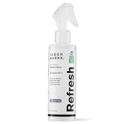 Jason Markk Refresh Spray, Shoe Deodorizer, Odor Eliminator, Sneaker Care and Freshener, Ideal for Footwear, Hats, Accessories, Unscented, 6oz