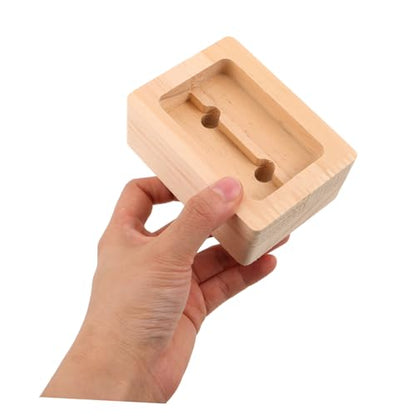 2pcs Portable Wooden Climbing Hangboards for Training Indoor and Outdoor Use, Modular Hand Grip Strengthener Boards for Climbers, Sturdy Khaki Rock Fingerboard