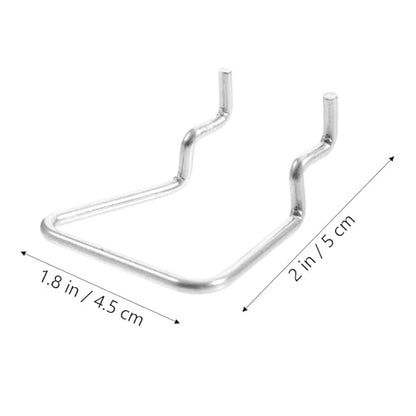 5Pcs Metal Pegboard Hooks Premium Iron Tool Organizer Pegboard Cup Holder for Garage Workshop Office Storage Accessories Rust-Resistant Tool Hanging Board
