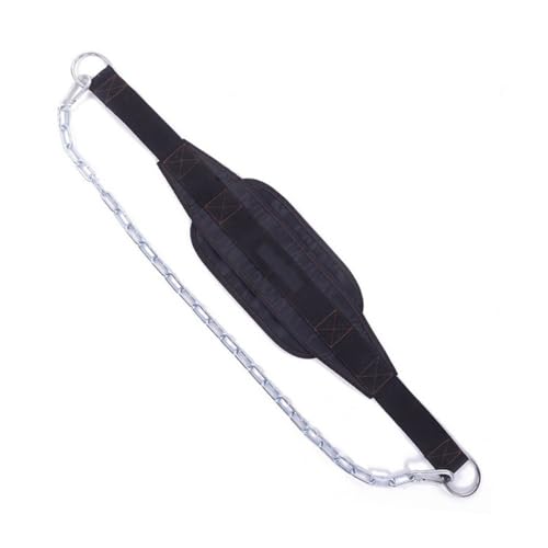 INOOMP U-shaped Weight Lifting Dip Belt with Heavy Duty Steel Chain Adjustable Strength Training Belt for Dips and Chin-ups Suitable for Athletes and Powerlifting