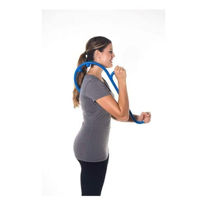 Mount Plus MP005 Back Massager Handheld Tool | Back and Neck Massager | Trigger Point Therapy Self Massage Tool | Fibromyalgia Pain Relief (1 Pack Blue)