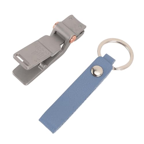 Fingernail Clipper, Portable Stainless Steel Nail Clipper Large Open Nail Cutter Keychain Fingernail Toenails Care for Traveling (Blue) - color: Blue