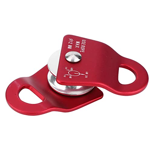 Metal Climbing Pulley Side Swing for Rock Climbing RED 2000KG