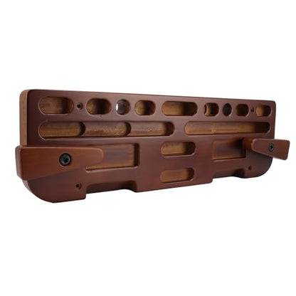 Woode Hangboard Training Board Ergonomic Portable Pull Up Rock Climbing Training Fingerboard for Home Targeted Muscle Training Realistic Climbing Simulation Safe