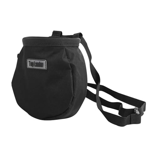 Climbing Chalk Bag Drawstring Pouch Rock Climbing Bag Gym Fitness Chalk Bag Adjustable Belt Oxford Cloth Storage Pocket Suitable for Travel Fitness