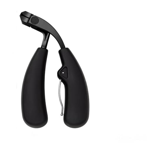 Heavy Duty Toe Nail Clippers for Men Angled Head for Seniors Thick Toenails | Toenail Clippers Stainless Steel Wide Jaws Opening Ergonomic Non-Slip Long Handle Nail Clippers for Adults Seniors（Black） - color: Black