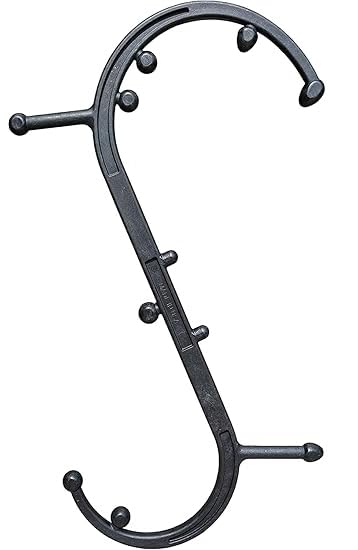 Body Back Buddy Classic USA Made FSA Eligible Handheld Massage Cane - Full Body Trigger Point Tool for Deep Tissue Pain Relief - Dual Hooks for Back, Shoulder, Neck - Manual Back Massager (2.0 Black) - color: Black, size: Classic
