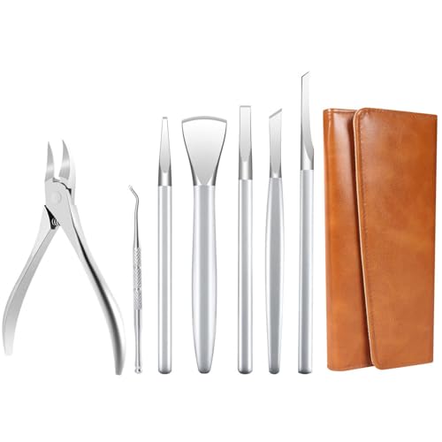 Ingrown Toenail Removal Kit Pedicure Tools for Feet Professional Knife Set Stainless Steel Ingrown Toenail Treatment Calloused Feet Remover Tool (7 Pcs Set) - color: 7 Pcs Set