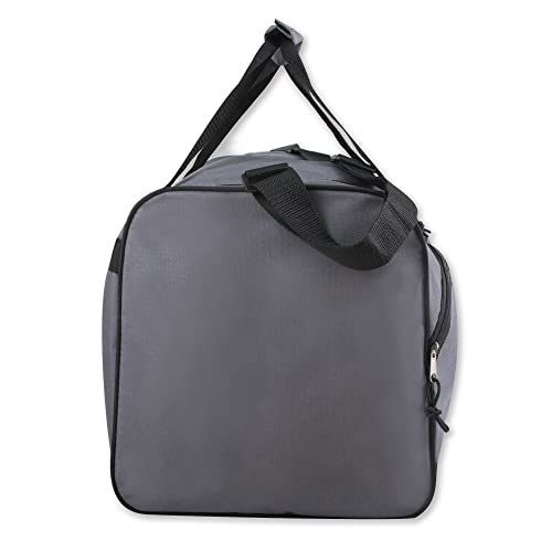 60 Liter, 26 Inch Duffle Bag – Heavy Duty Extra Large Sports Gym Equipment Travel Duffel Bag for Men and Women (Grey) - color: Grey