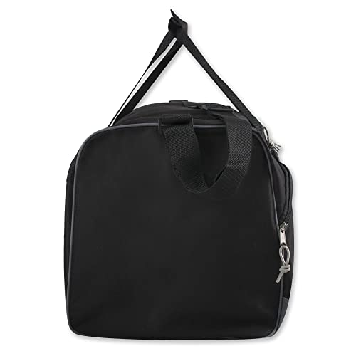 60 Liter, 26 Inch Duffle Bag – Heavy Duty Extra Large Sports Gym Equipment Travel Duffel Bag for Men and Women (Black) - color: Black