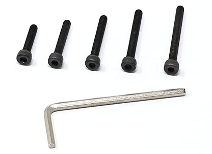 iexcell 50 Pcs M4 x 20/25/30/35/40 Alloy Steel 12.9 Grade Hex Socket Head Cap Screws Bolts Assortment Kit, Black Oxide Finish - size: M4 x 20/25/30/35/40mm