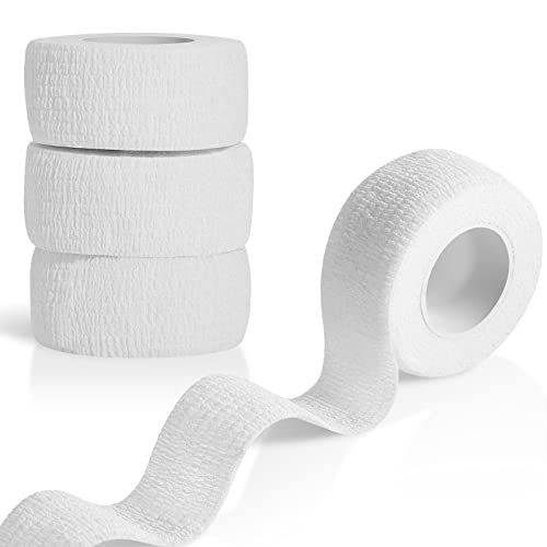 Shappy 4 Rolls Golfers Grip Tape Golf Athletic Tape for Fingers Bandage Golfer Prewrap Adhesive Elastic Prevent Finger Blister Friction for Volleyball Basketball Sports, 5 Yards