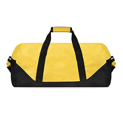 21" Large Duffle Bag with Adjustable Strap - color: Gold