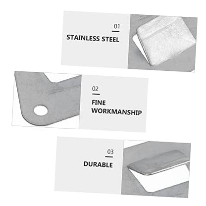 COHEALI 10Pcs Stainless Steel Kitchen Hanging Hooks Easy to Install Cooker Hood Accessories for Range Hood Storage and Organization