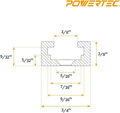 POWERTEC 72081 Double-Cut Profile Universal T-Track & Intersection Kit, 4pc 24 Inch Aluminum T Tracks with 2 Sets 3" T-Track Intersection Kit, Drill Press Table, Router Table, Workbench, Pack of 1 - size: 24" T track (4PK) + Intersection Kit (2 Sets)