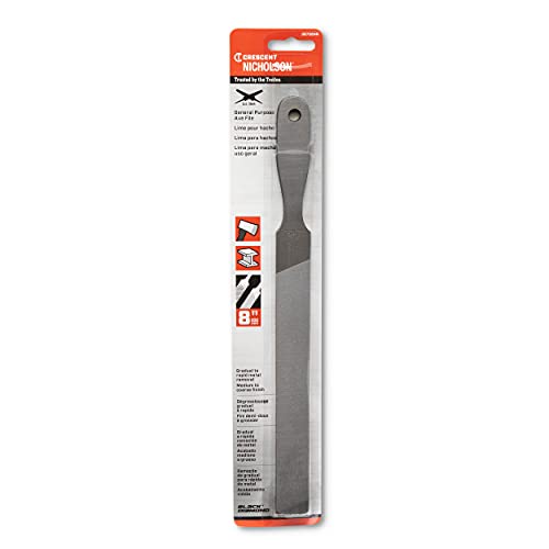 Nicholson 8" Rectangular Double/Single Cut Axe File - 06706NN, Multi, One Size