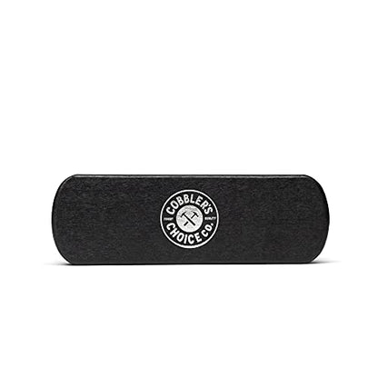 Premium Shoe Brush - Horsehair Shoe Brush - Concaved Handle for Premium Grip, Black - color: Black