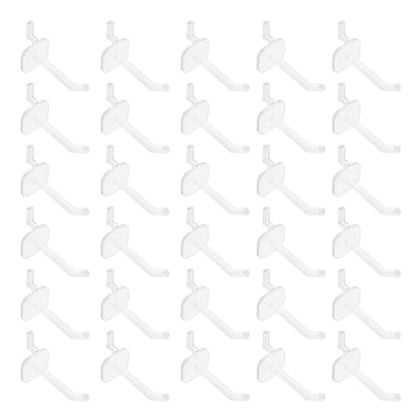 50pcs Small Plastic Pegboard Hooks 5cm for Tool Hanging Board, Wall Pegs for Hanging Tools, Garage and Workshop Storage Organizer Accessories