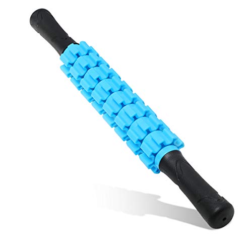 Massage Roller, Muscle Roller Stick, Therapy Roller Stick for Legs, Calf, Thigh, Lipo Roller for Relief Muscles, Deep Tissue Massage Rolling Pin for Trigger Points, Help Sore Muscle Recovery - color: Blue